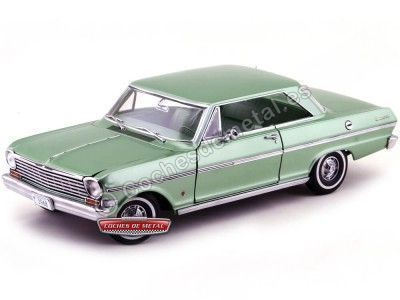 1963 Chevrolet Nova Laurel Green 1:18 Sun Star 3968 Cochesdemetal.es