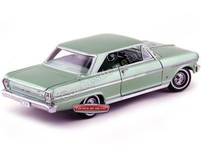 Cochesdemetal.es 1963 Chevrolet Nova Laurel Green 1:18 Sun Star 3968 2