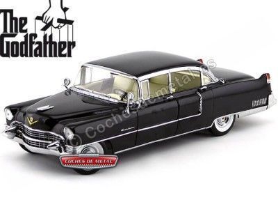 Cochesdemetal.es 1955 Cadillac Fleetwood Series 60 Special "El Padrino" Negro 1:18 Greenlight 12949