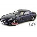 Cochesdemetal.es 2009 Mercedes-Benz SLS AMG Gullwing Daytona Blue 1:12 Premium ClassiXXs 10601