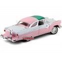 Cochesdemetal.es 1955 Ford Fairlane Crown Victoria Rosa-Blanco 1:18 Lucky Diecast 92138