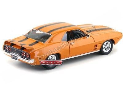 Cochesdemetal.es 1969 Pontiac Firebird Trans Am Naranja 1:18 Lucky Diecast 92368 2