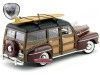 Cochesdemetal.es 1948 Ford Super Deluxe Woody Estate Wagon Red 1:18 Lucky Diecast 20028