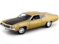 1970 Ford Torino Cobra 429-4V Bright Gold 1:18 Auto World AMM1039