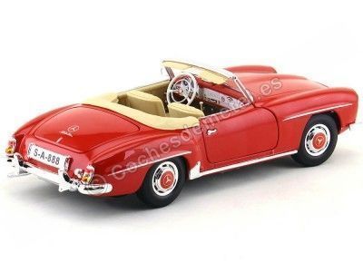 Cochesdemetal.es 1955 Mercedes-Benz 190SL W121 Cabriolet Rojo 1:18 Maisto 31824 2