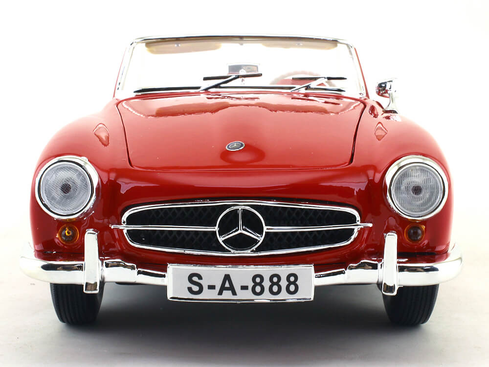 1955 Mercedes-Benz 190SL W121 Cabriolet Rojo 1:18 Maisto 31824