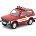 CARSDEMETAL.ES 1976 LADA NIVA FEUREDWEHR Firefighters Red-Blanco 1:18 MC Group 18006