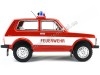 CARSDEMETAL.ES 1976 LADA NIVA FEUREDWEHR Firefighters Red-Blanco 1:18 MC Group 18006