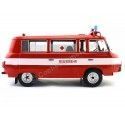 Cochesdemetal.es 1965 Barkas B 1000 Feurewehr Mini Bus Bomberos 1:18 MC Group 18010