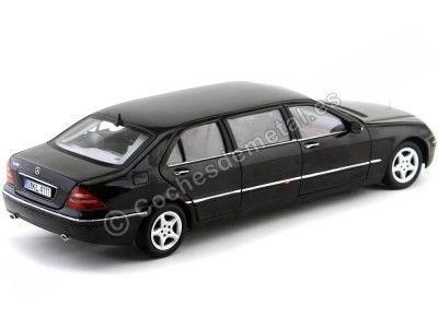 CARSDEMETAL.ES 2000 Mercedes-Benz S Classe 600 Pullman Metallic Black 1:18 Sun Star 4111 2