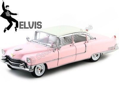 1955 Cadillac Fleetwood Series 60 Special "Elvis Presley" Rosa 1:18 Greenlight 12950 Cochesdemetal.es