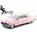 Cochesdemetal.es 1955 Cadillac Fleetwood Series 60 Special "Elvis Presley" Rosa 1:18 Greenlight 12950