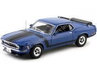 1970 Ford Mustang Boss 302-4V Azul-Negro 1:18 Welly 18002