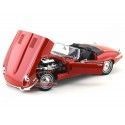 1971 Jaguar Type "E" V12 Cabriolet Rojo 1:18 Lucky Diecast 92608 Cochesdemetal 9 - Coches de Metal 