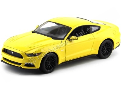 Cochesdemetal.es 2015 Ford Mustang GT 5.0 Amarillo 1:18 Food 31197