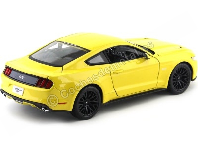 Cochesdemetal.es 2015 Ford Mustang GT 5.0 Amarillo 1:18 Food 31197 2