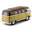 Carsdemetal.es 1962 Volkswagen microbus combi tipo 2 t1 marron-Gold 1:18 Lucky Diecast 92328