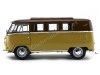 Cochesdemetal.es 1962 Volkswagen Microbus Combi Type 2 T1 Marron-Gold 1:18 Lucky Diecast 92328