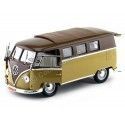 Carsdemetal.es 1962 Volkswagen microbus combi tipo 2 t1 marron-Gold 1:18 Lucky Diecast 92328