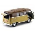 Carsdemetal.es 1962 Volkswagen microbus combi tipo 2 t1 marron-Gold 1:18 Lucky Diecast 92328