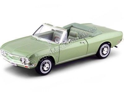 Cochesdemetal.es 1969 Chevrolet Corvair Monza Convertible Verde 1:18 Lucky Diecast 92498