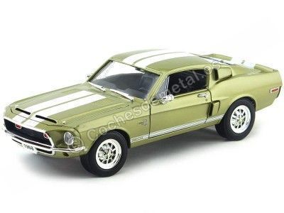 Cochesdemetal.es 1968 Ford Shelby GT-500KR Tungsten Grey 1:18 Lucky Diecast 92168