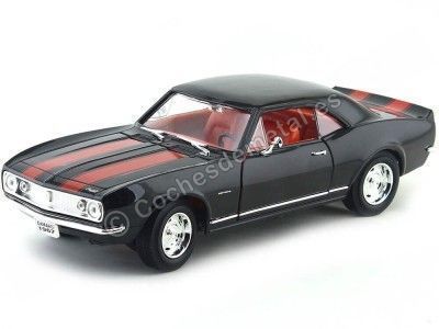 Cochesdemetal.es 1964 Chevrolet Camaro Z28 Negro-Rojo 1:18 Lucky Diecast 92188