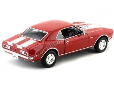 Cochesdemetal.es 1968 Chevrolet Camaro Z28 Rojo-Blanco 1:18 Welly 12553 2