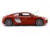 Cochesdemetal.es 2016 Audi R8 V10 FSI Rojo Metalizado 1:18 Welly 18052