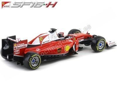 Cochesdemetal.es 2016 Ferrari SF16-H Kimi Raikkonen 1:18 Bburago 16802R 2