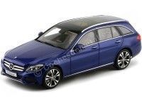 2014 Mercedes-Benz Clase C Estate S205 Brillant Blue Metallic 1:18 Norev B66960257