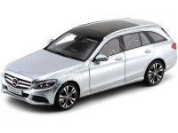 2014 Mercedes-Benz Clase C Estate S205 Diamond Silver Metallic 1:18 Norev B66960258