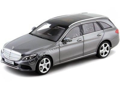 Cochesdemetal.es 2014 Mercedes-Benz Clase C Estate S205 Palladium Silver Metallic 1:18 Norev B66960260
