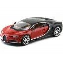 Carsdemetal.es 2016 Bugatti Chiron Red/Black 1:18 Burago 11040