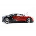 Cochesdemetal.es 2016 Bugatti Chiron Rojo / Negro 1:18 Bburago 11040