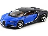 2016 Bugatti Chiron Azul/Azul 1:18 Bburago 11040