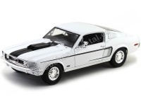 1968 Ford Mustang GT Cobra Jet Blanco 1:18 Maisto 31167