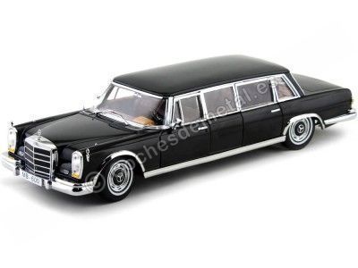 Cochesdemetal.es 1966 Mercedes-Benz 600 Pullman Negro Metalizado 1:18 Sun Star 2202