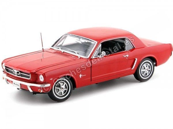 Cochesdemetal.es 1964 Ford Mustang 1-2 Coupé Rojo 1:18 Welly 12519