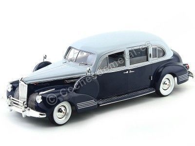 1941 Packard Super Eight One-Eighty Gris/Azul 1:18 Greenlight 12970 Cochesdemetal.es