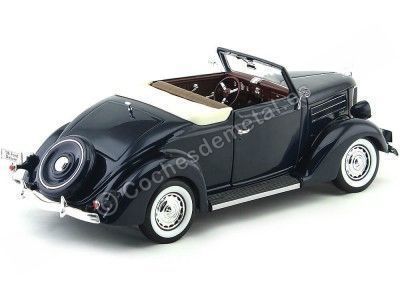 Cochesdemetal.es 1936 Ford Deluxe Cabriolet Negro 1:18 Welly 19867 2