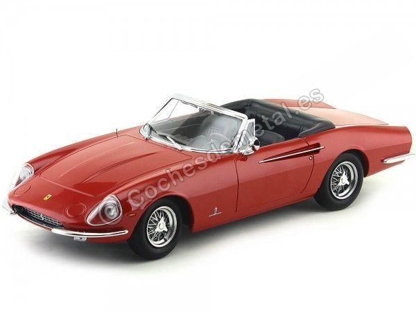 Cochesdemetal.es 1966 Ferrari 365 California Spyder Rojo 1:18 kk-échelle 180051
