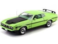 1971 Ford Mustang Mach 1 Cobra Jet Green 1:18  Auto World AMM1069