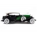 Cochesdemetal.es 1934 Duesenberg Phaeton Cabrio Verde / Negro 1:18 Modèles de signature 18110