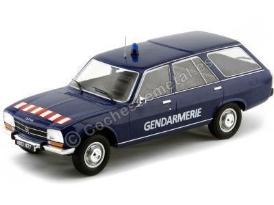 Cochesdemetal.es 1976 Peugeot 504 Break "Gendarmerie" Azul 1:18 MC Group 18036