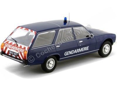 Cochesdemetal.es 1976 Peugeot 504 Break "Gendarmerie" Azul 1:18 MC Group 18036 2