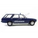 Cochesdemetal.es 1976 Peugeot 504 Break "Gendarmerie" Azul 1:18 MC Group 18036