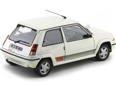 Cochesdemetal.es 1989 Renault R5 Supercinco GT Turbo Phase II Panda White 1:18 Norev 185206 2