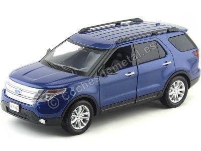 Cochesdemetal.es 2015 Ford Explorer Azul 1:18 Motor Max 73186