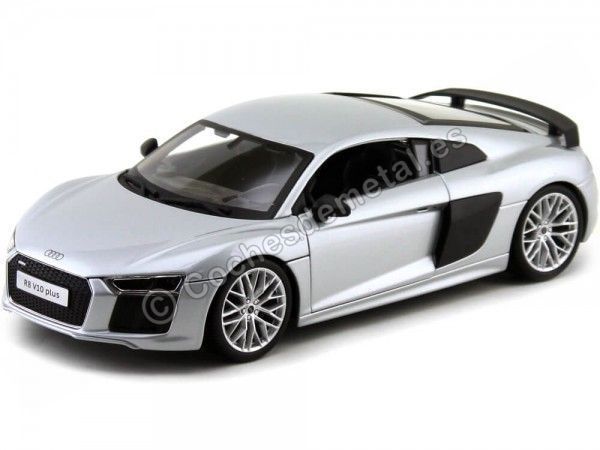 Cochesdemetal.es 2015 Audi R8 Plus Gris Metalizado 1:18 Maisto Premiere 36213